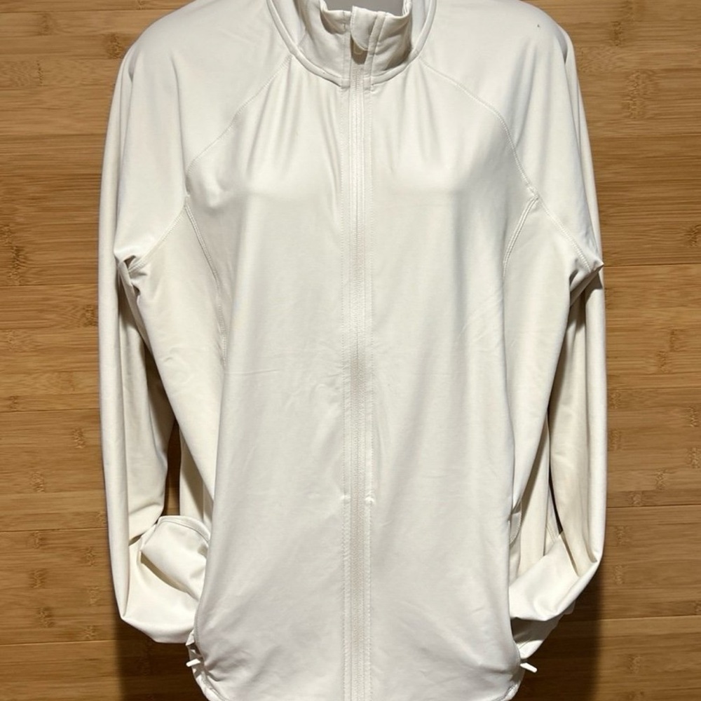 Cream Off White Old Navy Full-Zip Jacket